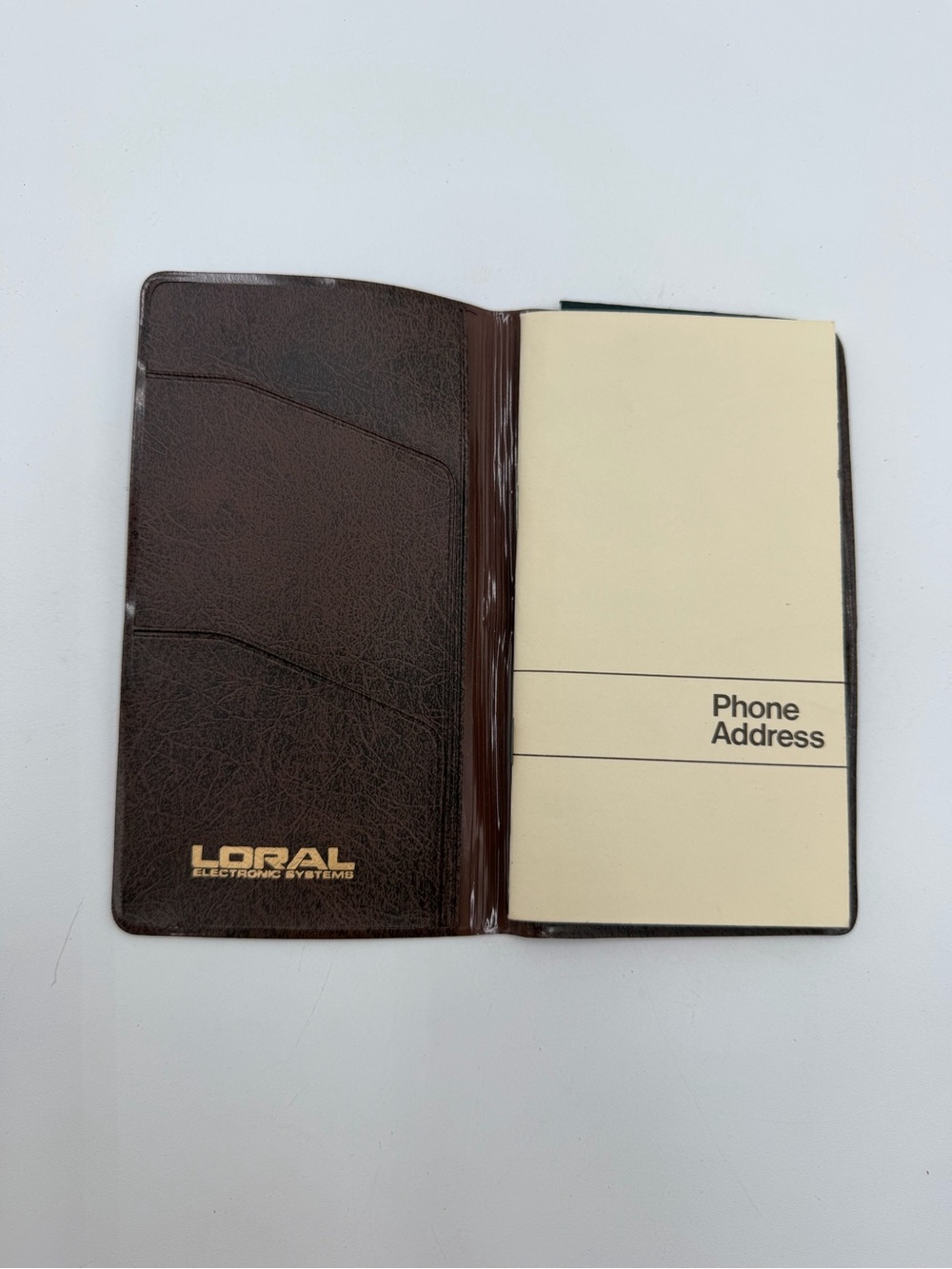 Vintage Loral Electronics Systems Phone Address Book Organizer
